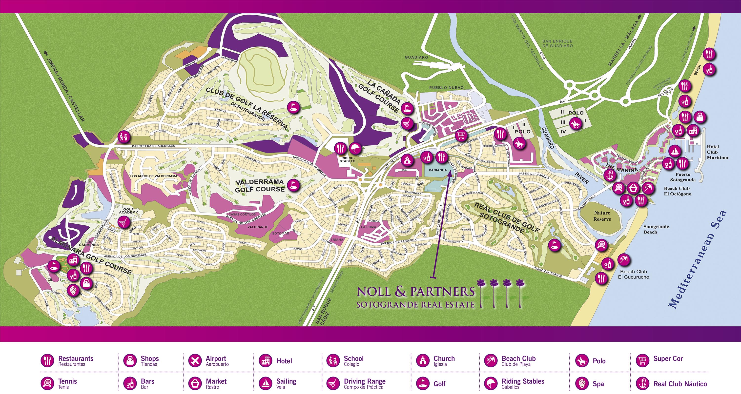 Sotogrande Maps - Noll & Partners Sotogrande Real Estate